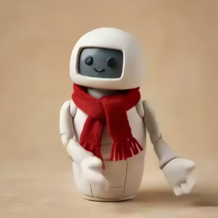 A 432×432 clip with compression artifacts, upscaled to Full HD (1080×1080). Still from a video made with Topaz Video AI.