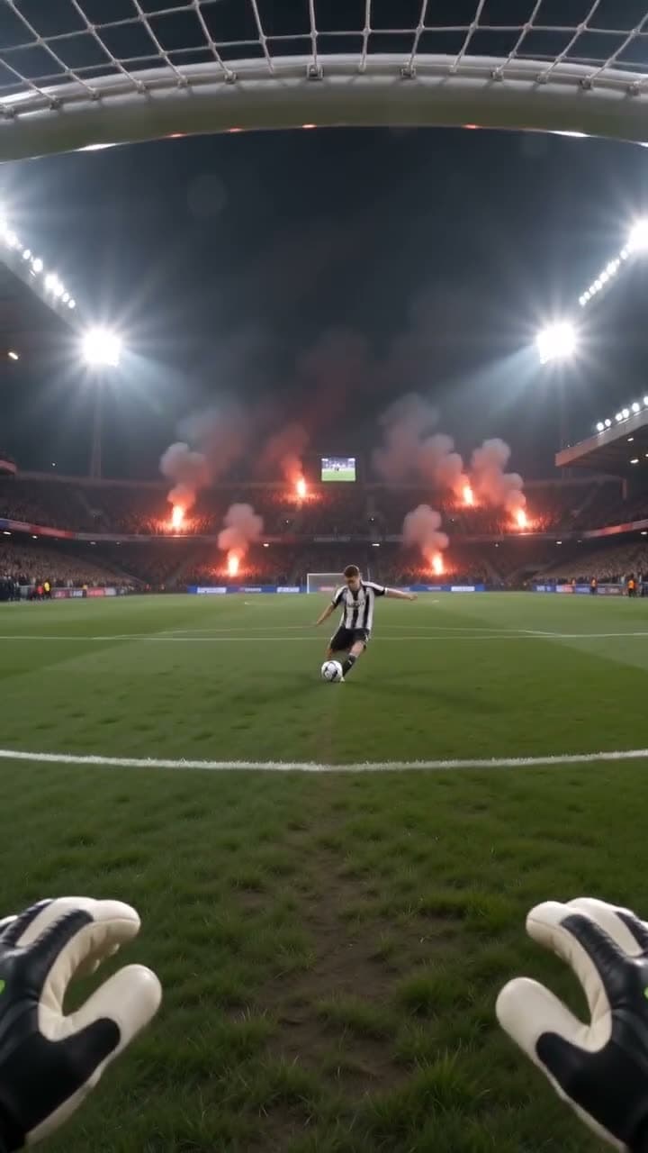 POV: save the last penalty. Still from a video made with Seedance 2.0 Mini.