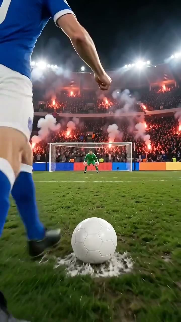 POV: you take the last penalty. Still from a video made with Seedance 2.0 Mini.